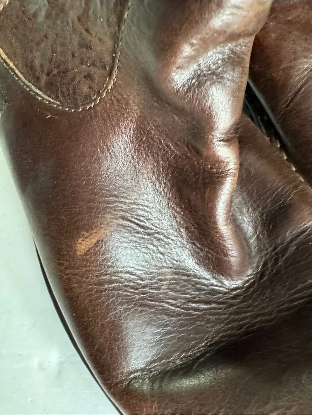 Born men’s Brown Leather Boots 11 mid calf outdoor casual neutral work